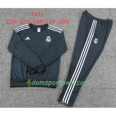 Real Madryt Dziecięcy Komplet Bluzy Treningowe Czarny 2018-2019